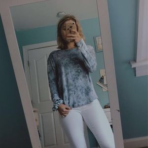 Blue tie dye tee shirt